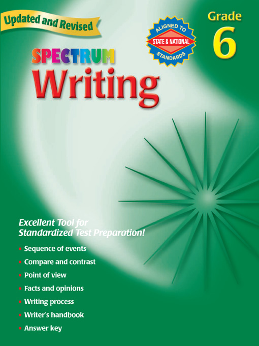 Title details for Spectrum Writing, Grade 6 by School Specialty Publishing - Available